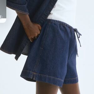 H&M Denim Shorts with Elastic Waist